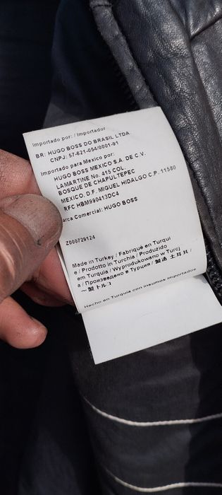 кожаная куртка Hugo Boss