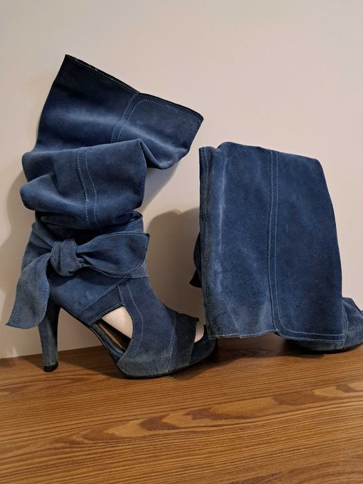 Kozaki letnie Prima Moda/peep-toe. R.35