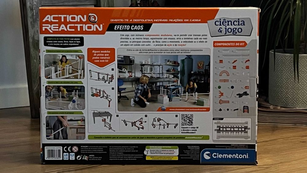 Jogo didático de ciência : Action & Reaction : Clementoni