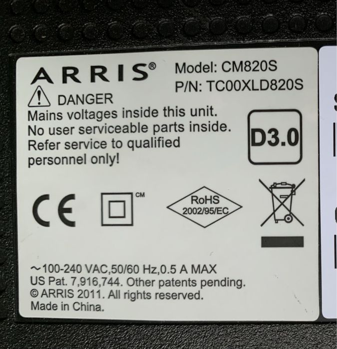 Воля кабель тв тюнер DCD 3011 и Arris CM 820S