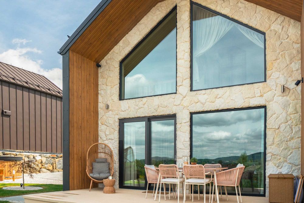 Domek z prywatną balią i widokiem na jezioro