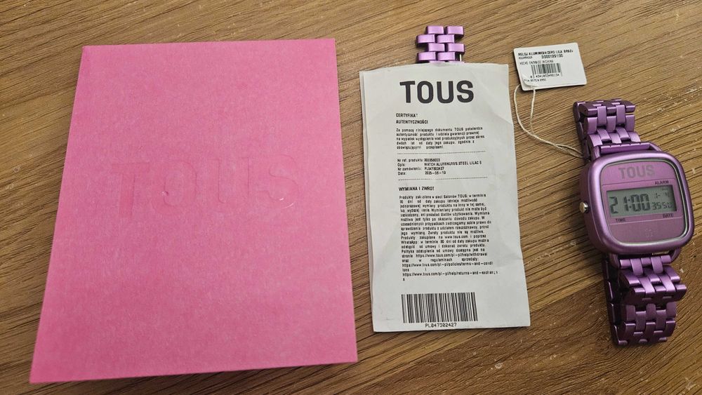 Tous D-Logo. zegarek damski. Stan niemal idealny.
