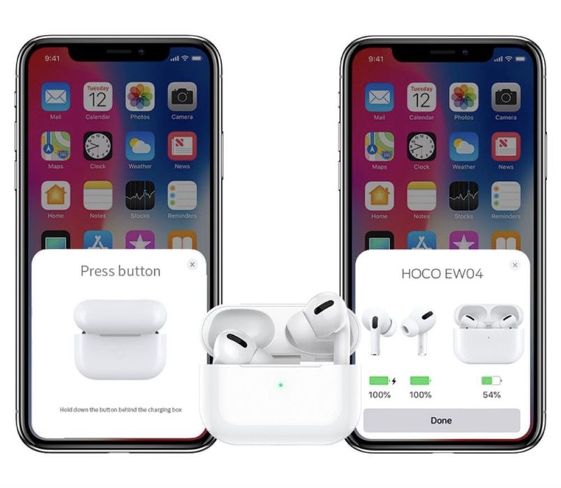 Беспроводные Bluetooth наушники Носо EW04 Plus TWS Вакуумные