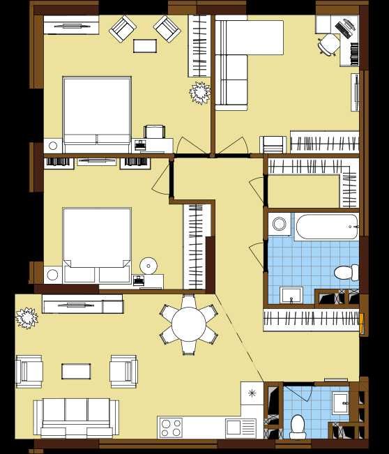 ВЛАСНИК! ПРОДАЖ 3-к квартири з КОМОРОЮ В ЖК Варшавський 3