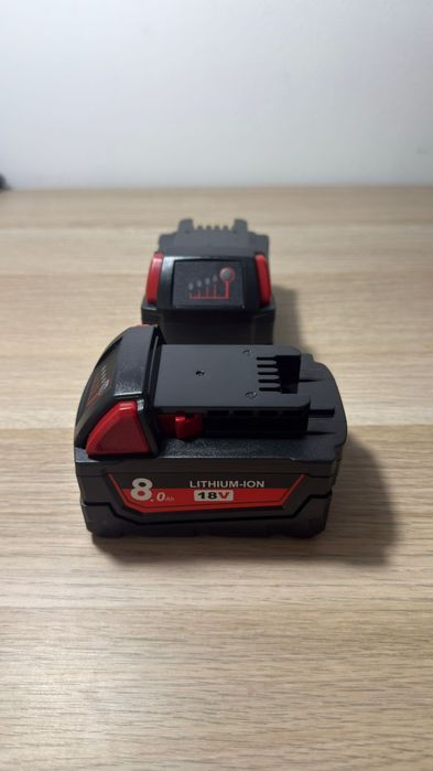 Bateria M18 8.0Ah do elektronarzędzi Milwaukee - zestaw 2 nowych baterii