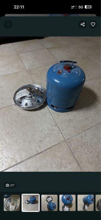 Botija gás Camping gás  com boca