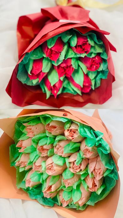 Зефірні квіти,солодкий букет на 8 березня,оригінальний подарунок,8 мар