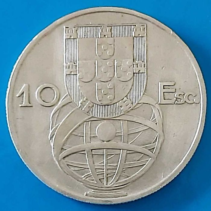 10$00 de 1954, Republica Portuguesa Prata