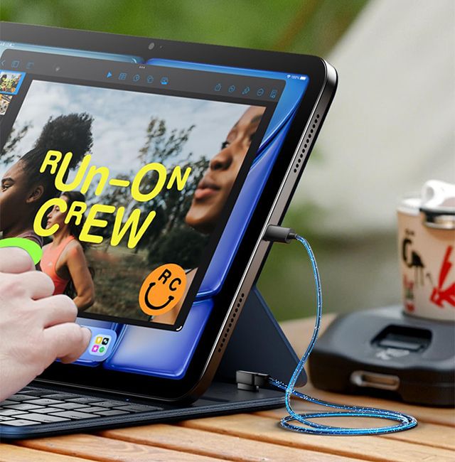 Klawiatura z Etui do iPad 10 gen 10,9 AZERTY Bluetooth Magnetyczna