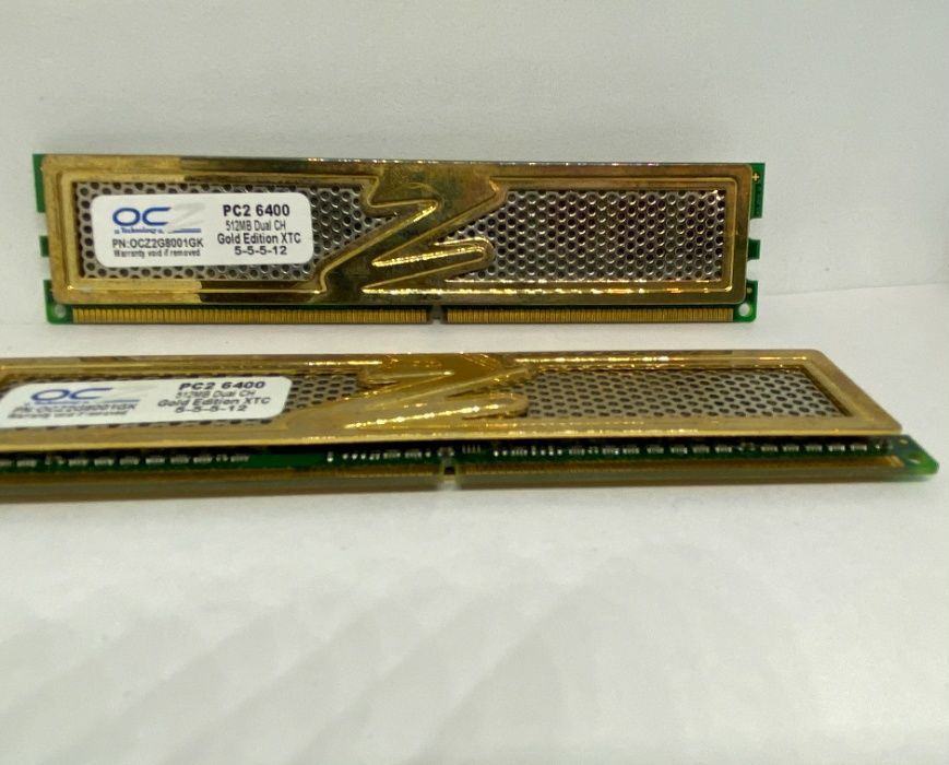 Модуль памяти OCZ Gold Edition XTC PC2-6400 512MB Dual CH