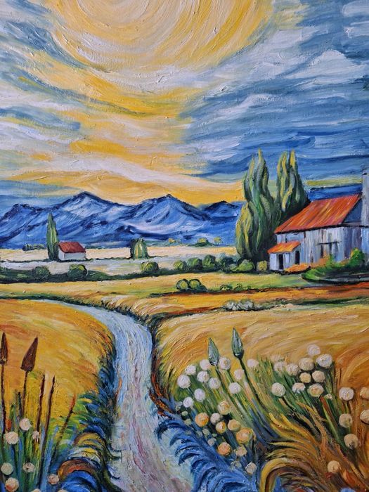 Obraz olejny w stylu Van gogha 100x140