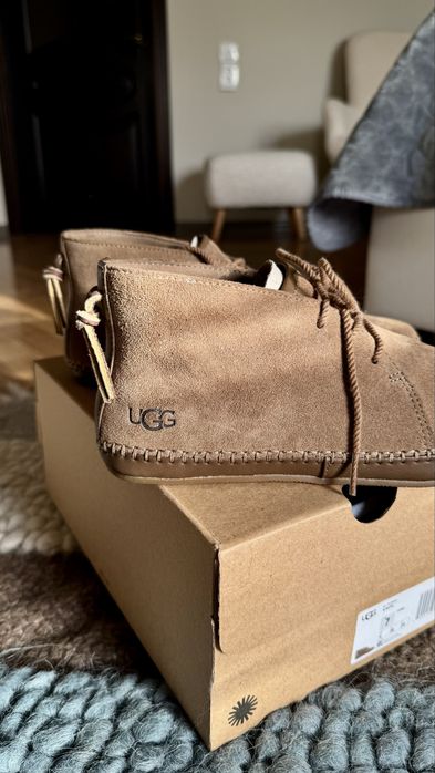 Оригінальні жіночі замшеві мокасини туфлі UGG — zdjęcie 3