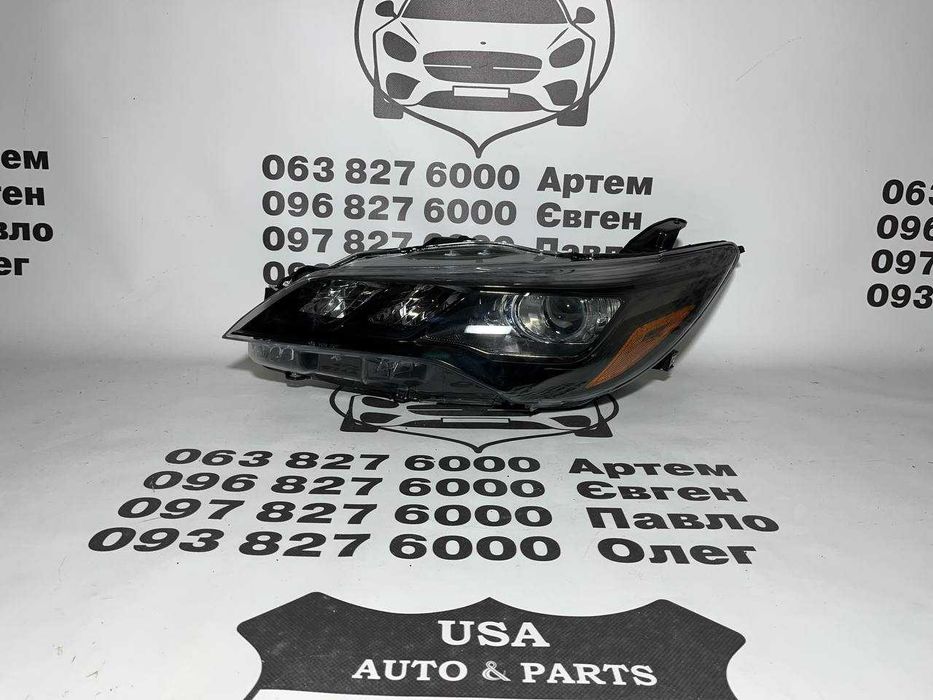 TOYOTA, CAMRY 55, Фара (black) SE LED USA, 2015-17