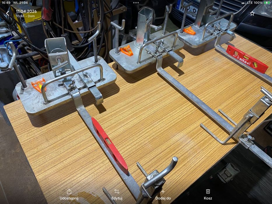 Zestaw do poziomowania pierwszej warstwy porotermu w murowaniu systemem dryfie i profi