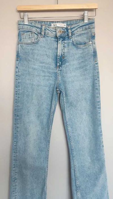 Jeansowe dzwony Zara High Waist