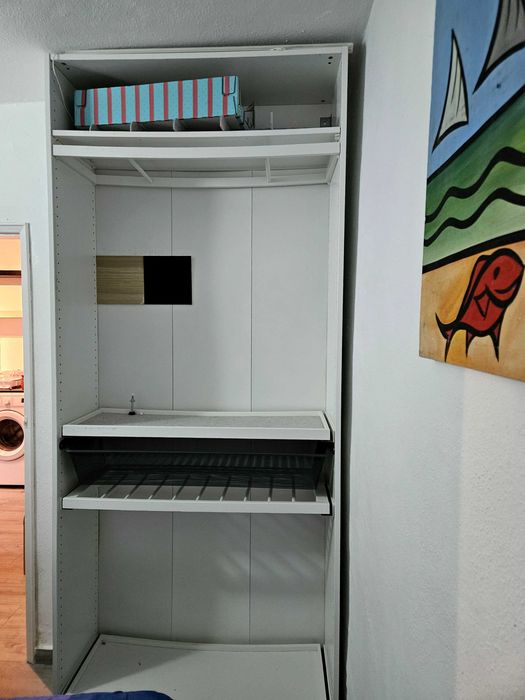 PAX Estrutura roupeiro 100x35x236 cm, com 6 assessorios KOMPLEMENT