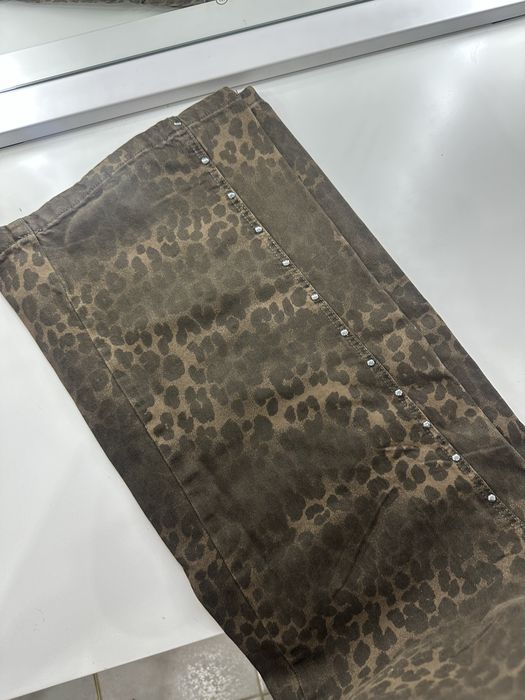 Jeans straight fit sarja leopardo