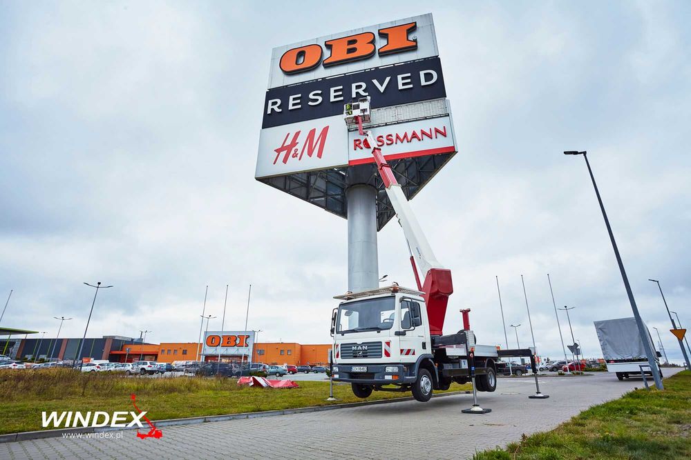 Podnośnik koszowy, nożycowy, zwyżka - WYNAJEM - Koszalin - Windex