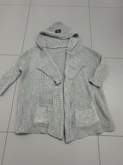 Szary sweter ,kardigan damski