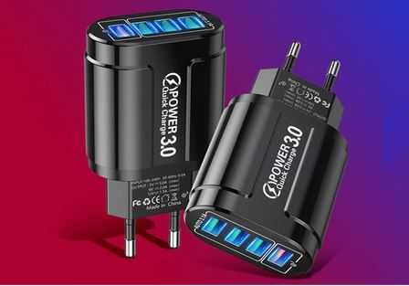 Ladowarka 48W ładowarka USB szybkie ładowanie QC 3.0