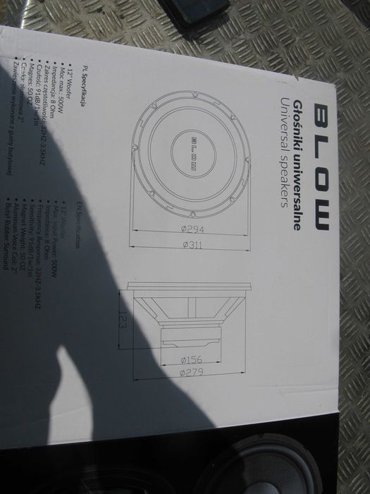 Altifalante subwoofer em kevlar