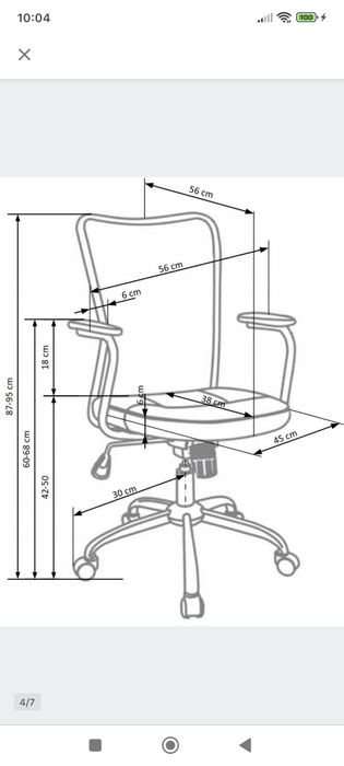 Fotel obrotowy do biurka ANDY HALMAR