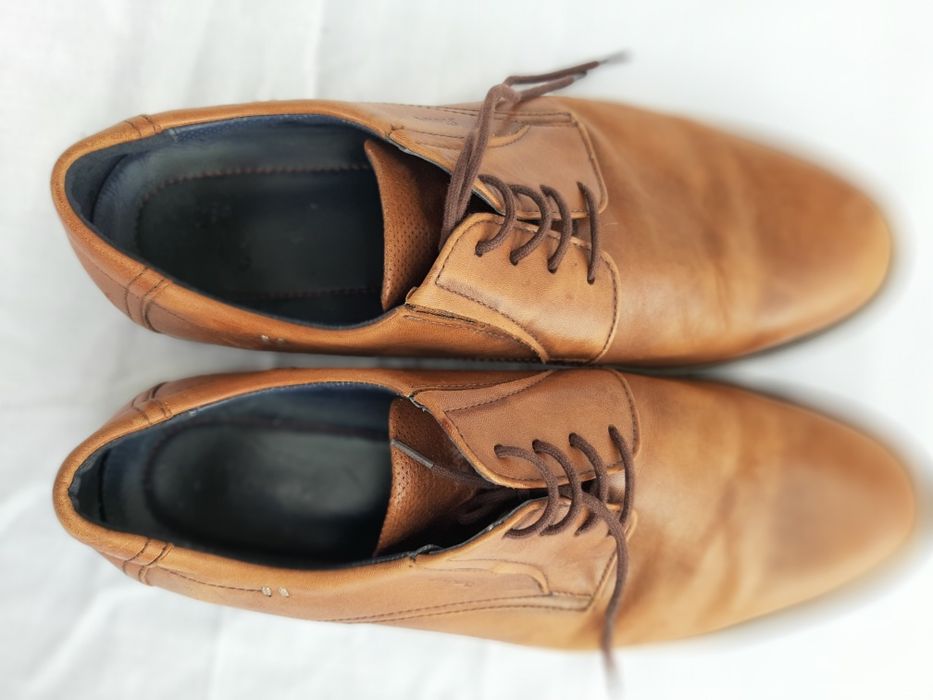 pantofle męskie, brązowe, duże, Sioux