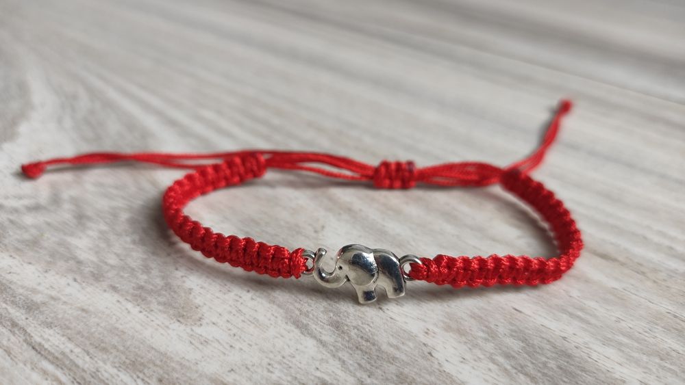 Słonik na szczęście - bransoletka