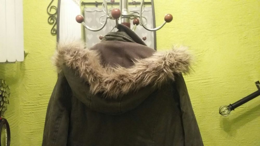 Kurtka parka khaki/oliwka 34 (XS)