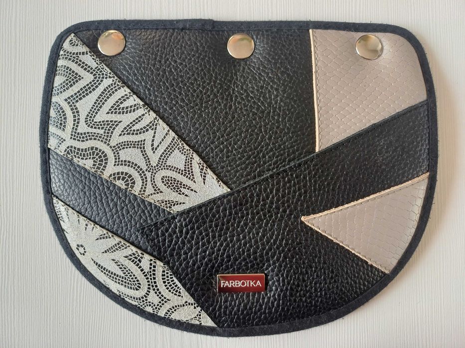 Farbotka Klapka Smart czarna patchwork