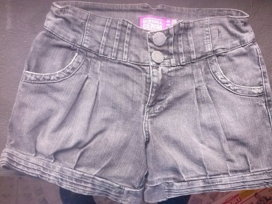 7 calções de Ganga Bershka