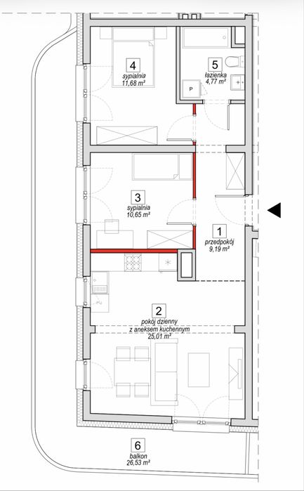 Sprzedam mieszkanie 62,3 m2