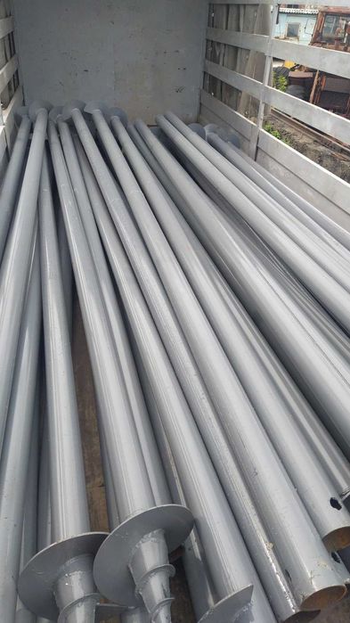 Свая винтовая, гвинтові палі, монтаж,  виробництво, геошуруп