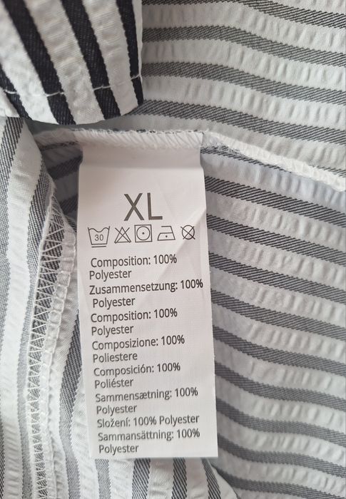 Elegancka kamizelka damska w paski biało czarne  XL