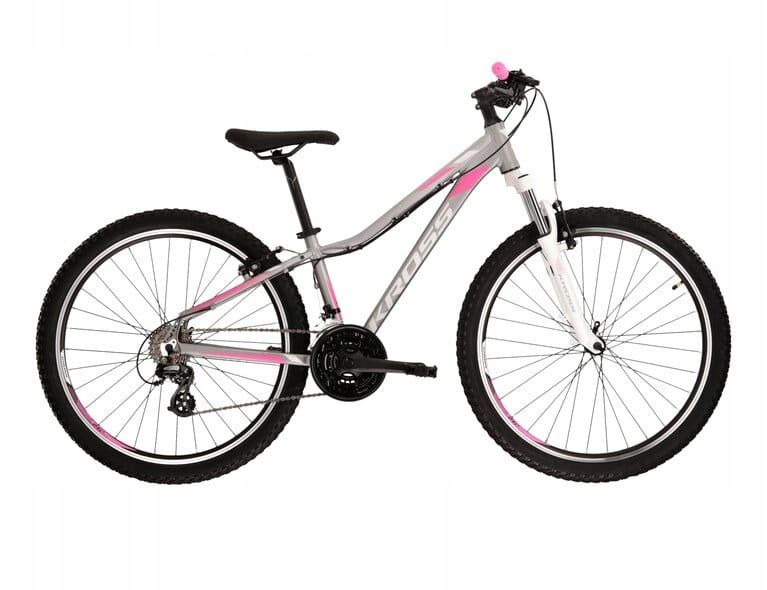 Rower Górski KROSS LEA 2.0 Roz XS 15 Koła 26 Srebrno-Różowy Shimano!