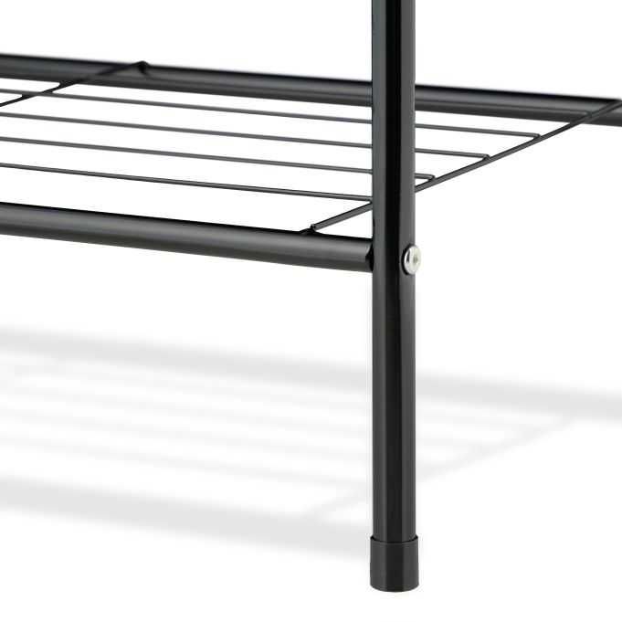 Wieszak na ubrania z 2 półkami