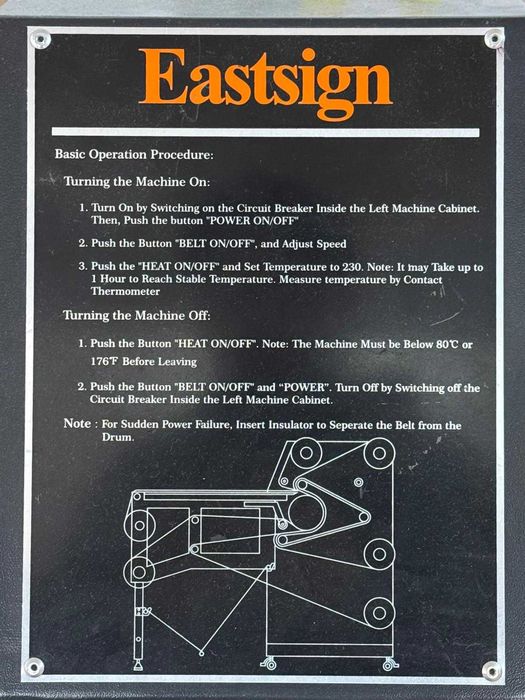 Calandra de Sublimação Eastsign SOT 1.2m