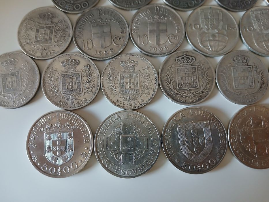 Moedas de prata portuguesas