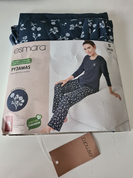 Nowa piżama bawełniana Esmara rozm 36 38 granat
