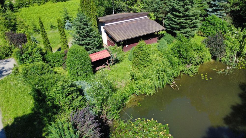 Siedlisko 2412 m², domek letniskowy, staw
