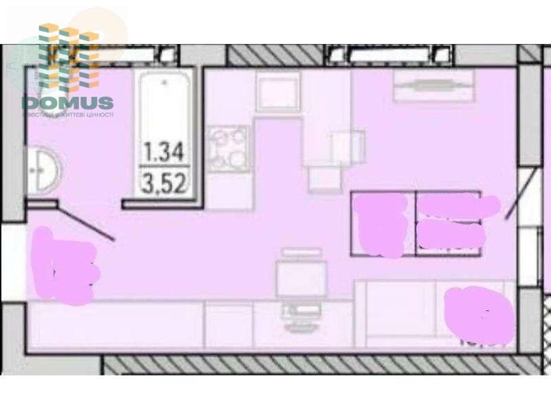 1-комнатная квартира по адресу ул. Танкистов (площадь 22 м²) - Atlanta.ua - фото 2