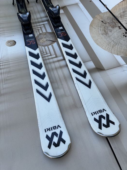 Volkl Racetiger SC- po serwisie. Rozmiar:172cm. Biały