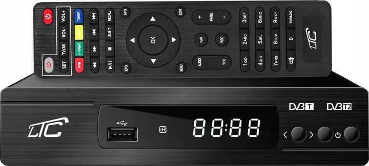 dekoder tunber TV naziemnej DVB-T2 H.265 HEVC Z USB FULL HD PILOT hdmi