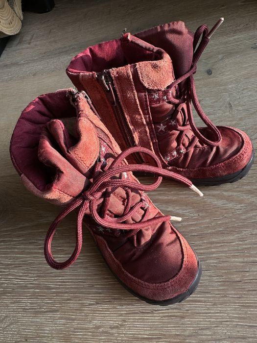 Дитячі зимові чоботи на замку ELEFANTEN 22розмір, чобітки хутряні