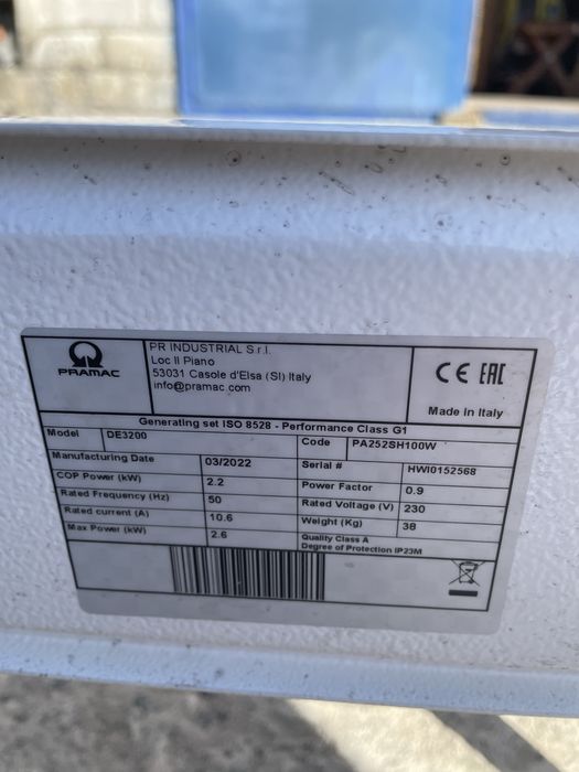 Генератор Pramac DE3200
