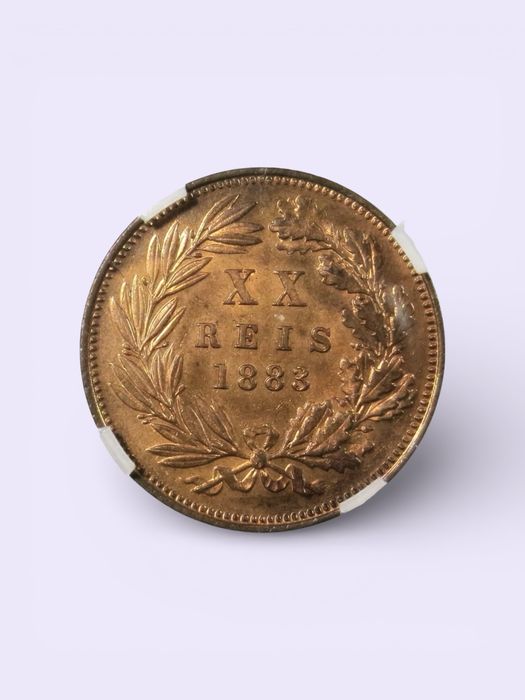 1882 - XX Reis D. Luis GENI MS63