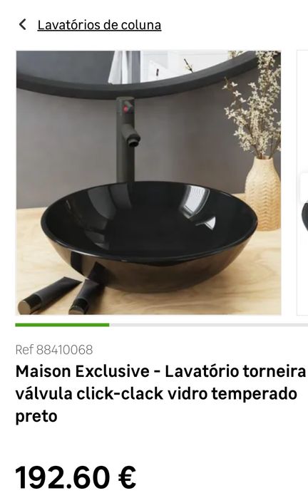 Lavatório de pousar