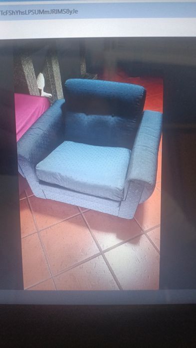 Sofá vintage azul
