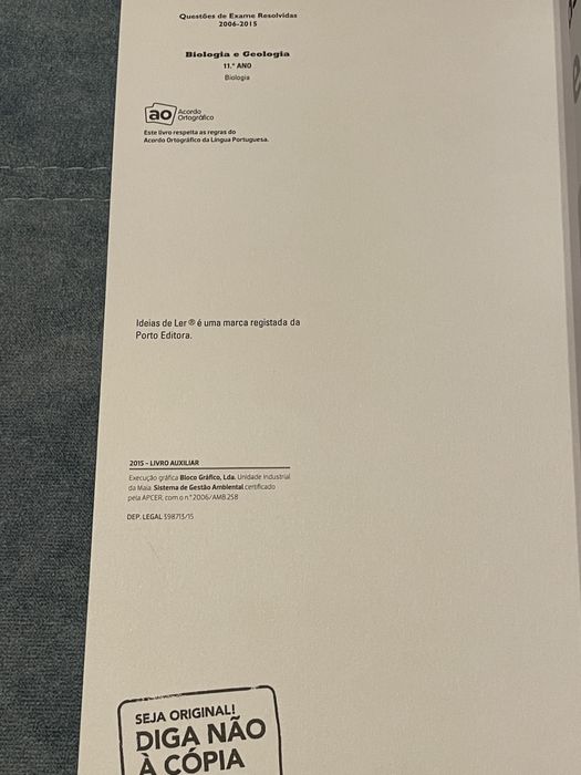 Questões de Exame Resolvidas Biologia