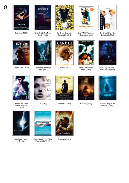 DVDs com filmes e conteúdos diversos – coleção organizada